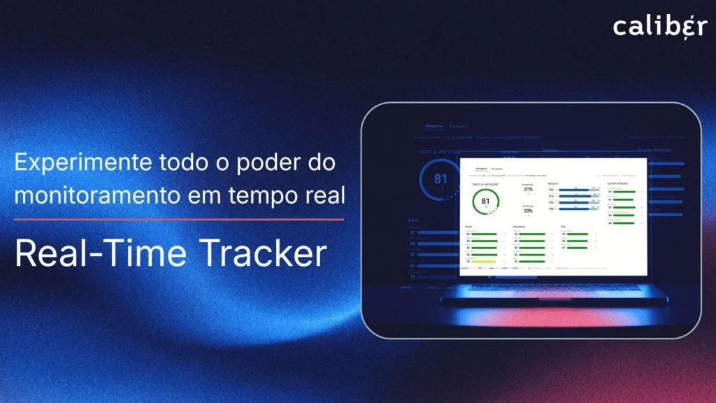 plataforma Real-Time Tracker para monitoramento de reputação em tempo real da Caliber